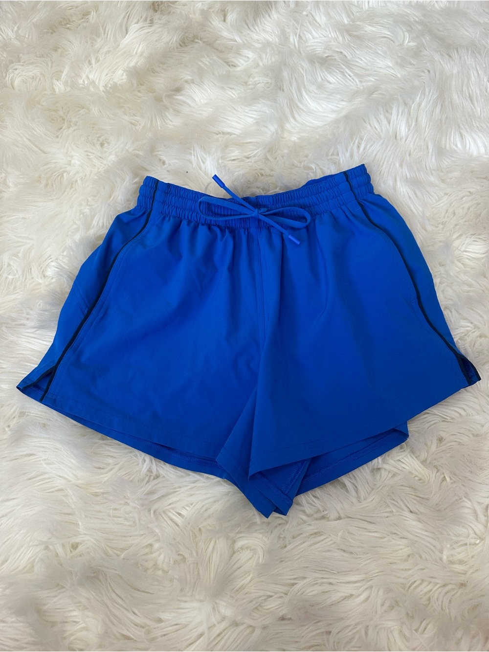 lululemon athletica Electric Blue Drawstring Running Shorts